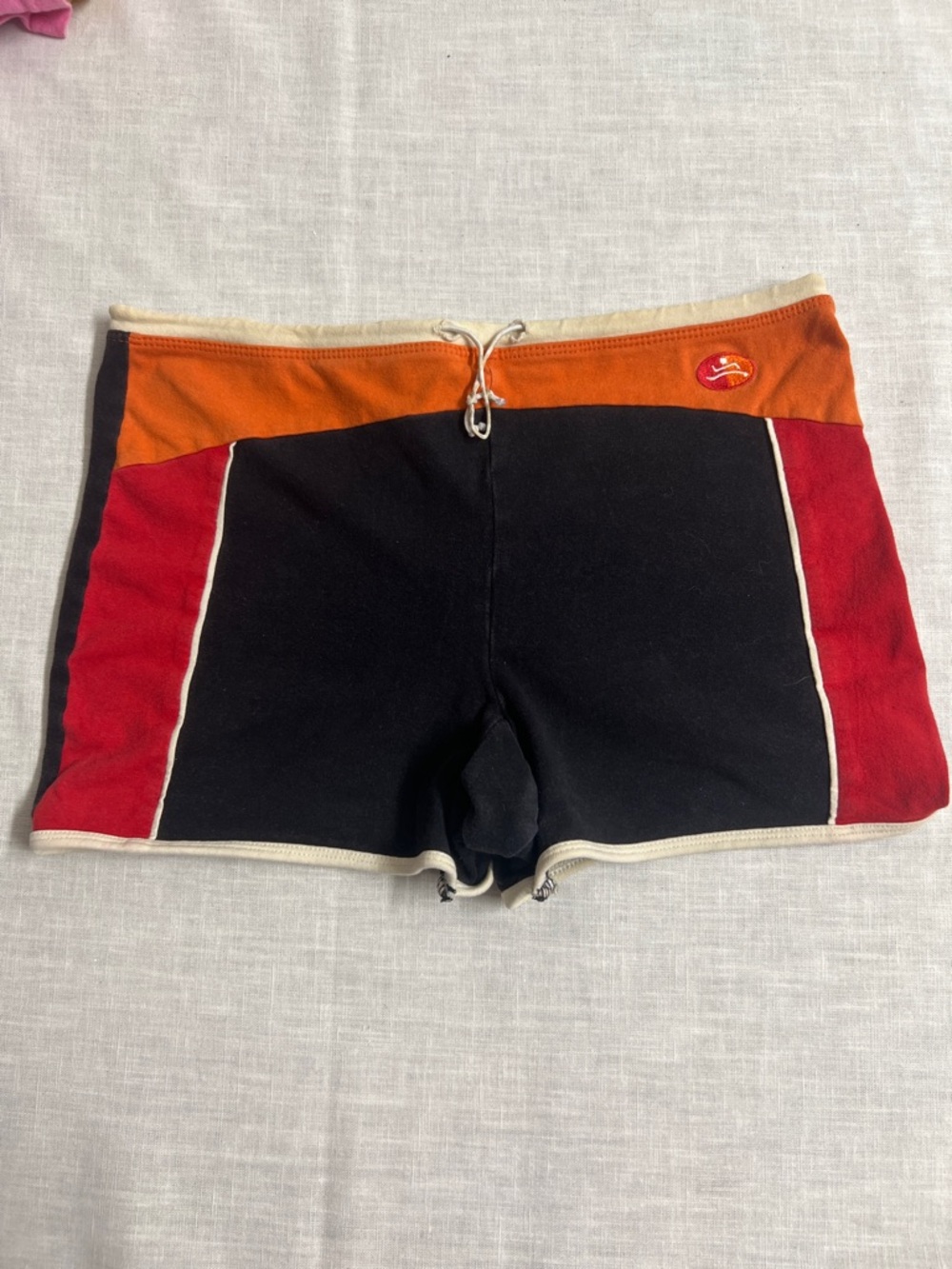 🌞 Hanes work out short shorts black red orange and white, tight sexy size S